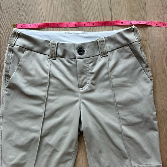 Lululemon Women’s Club golf Short size 4 in Mojave Tan W7796S Bermuda 9” inseam - Picture 7 of 14